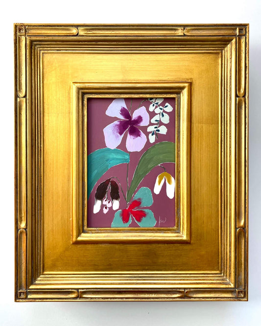 Fabled Floral in Rosewood | 11x13