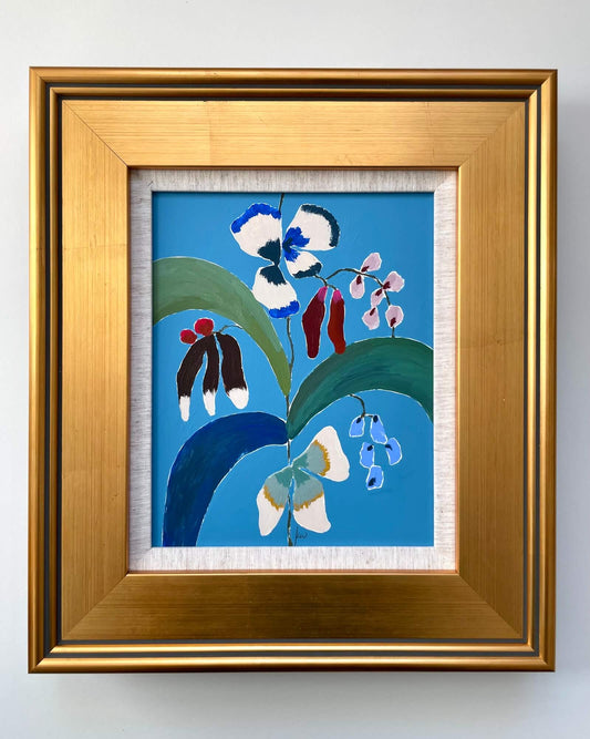 Fabled Floral in Azur | 14x16