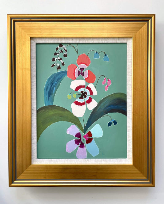Fabled Floral in Spring Green | 17x20