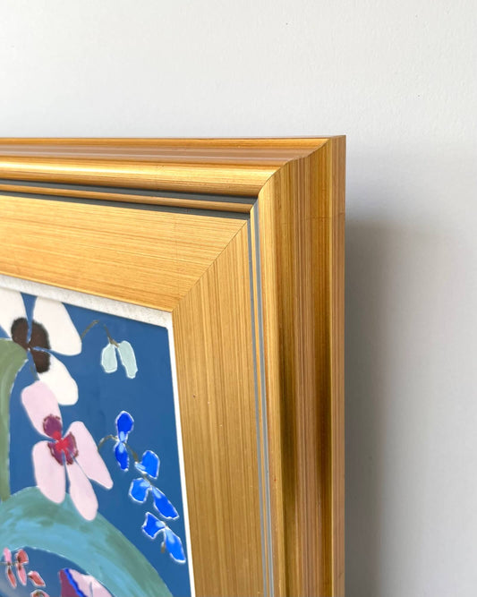 Fabled Floral in Lapis | 20x17