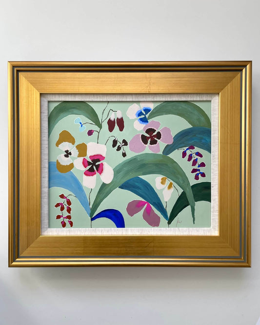 Fabled Floral in Mint | 20x17