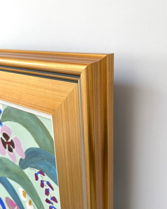 Fabled Floral in Mint | 20x17