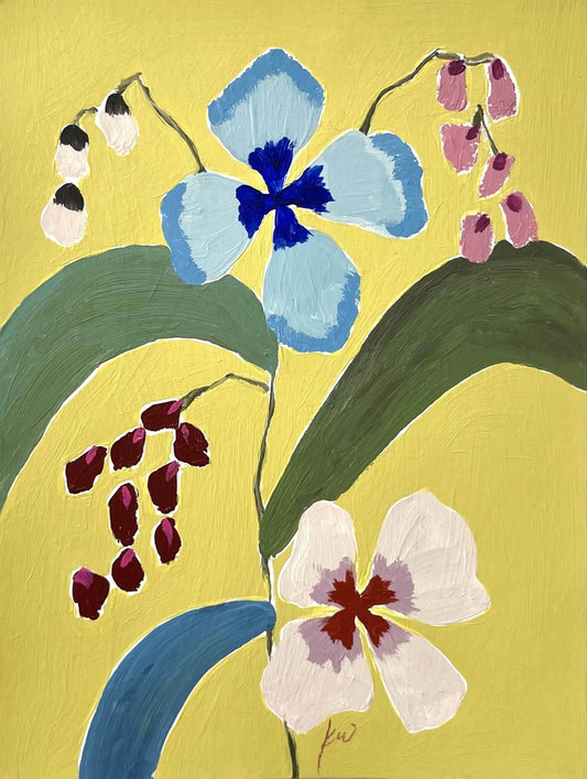 Fabled Floral in Golden Sun | 6x8