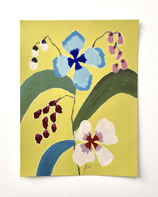 Fabled Floral in Golden Sun | 6x8