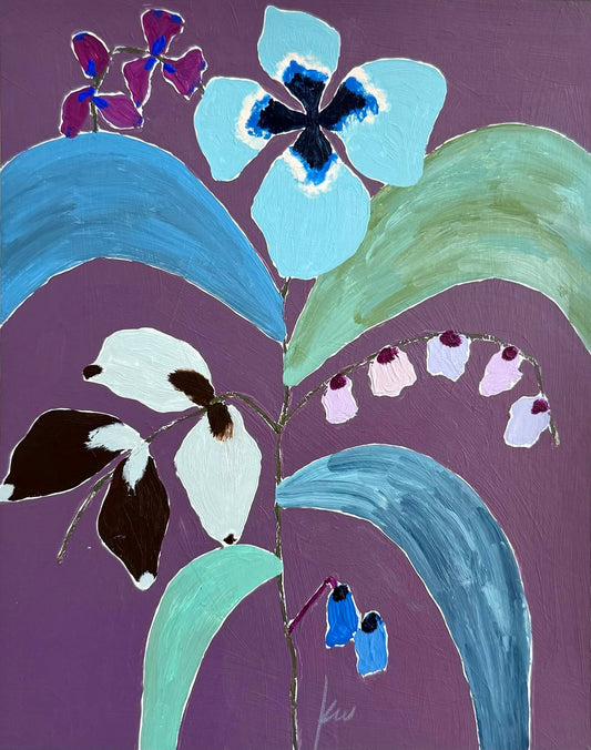 Fabled Floral in Mulberry | 8x10