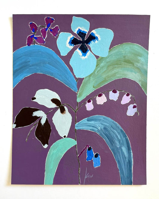 Fabled Floral in Mulberry | 8x10