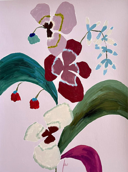 Fabled Floral in Powder Pink | 9x12