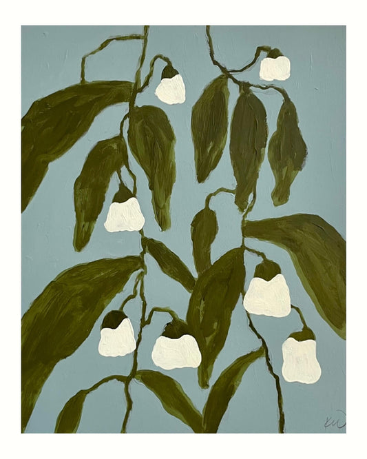 Twilight Botanical in Pale Blue | 8x10