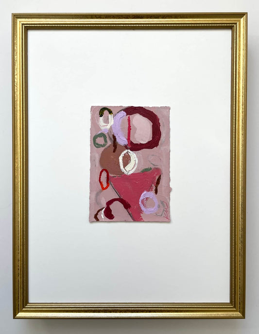 Shapes on Rose | 13x17