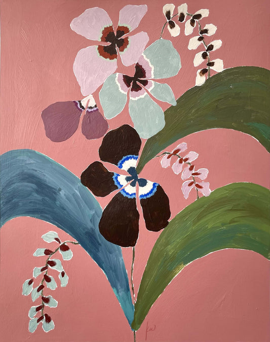 Fabled Floral in Terracotta | 11x14