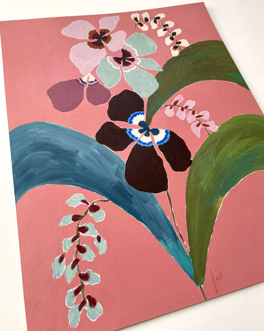 Fabled Floral in Terracotta | 11x14