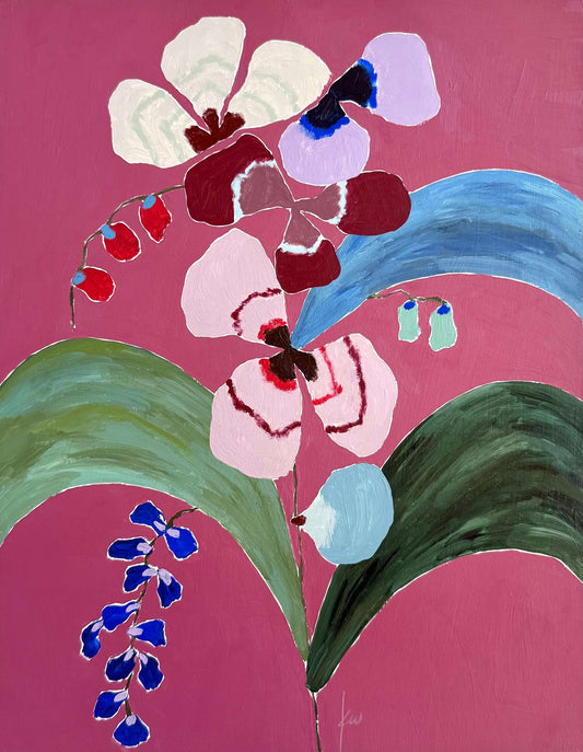 Fabled Floral in My Favorite Lipstick | 11x14