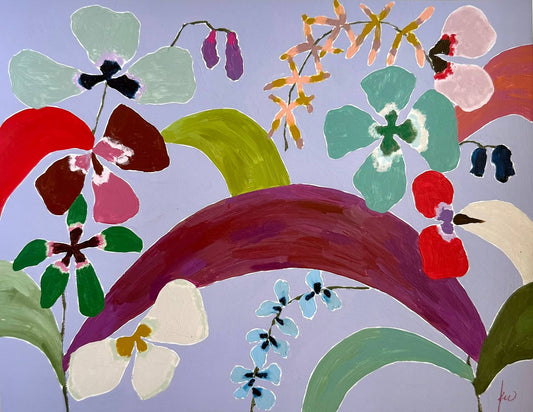 Fabled Floral in Wisteria | 14x11
