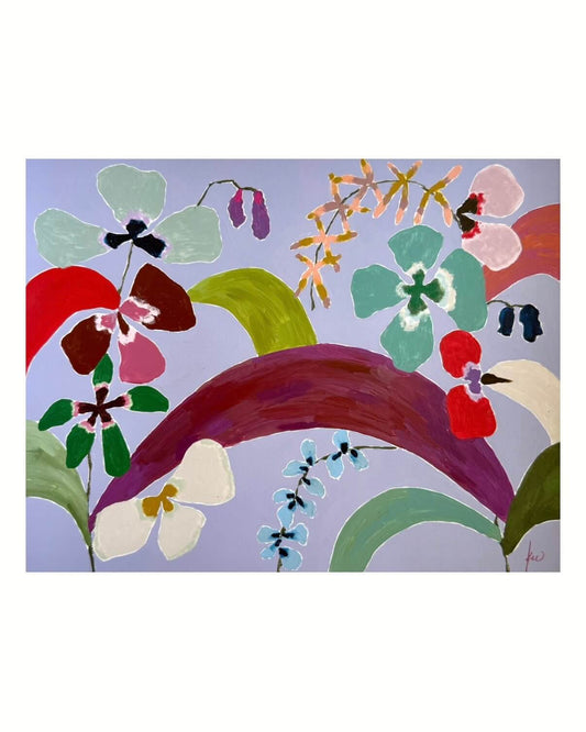 Fabled Floral in Wisteria | 14x11