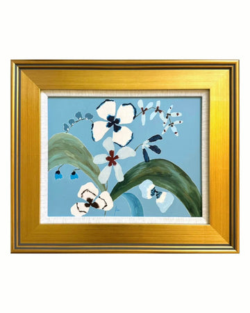Fabled Floral in Soft Blue  |  20x17