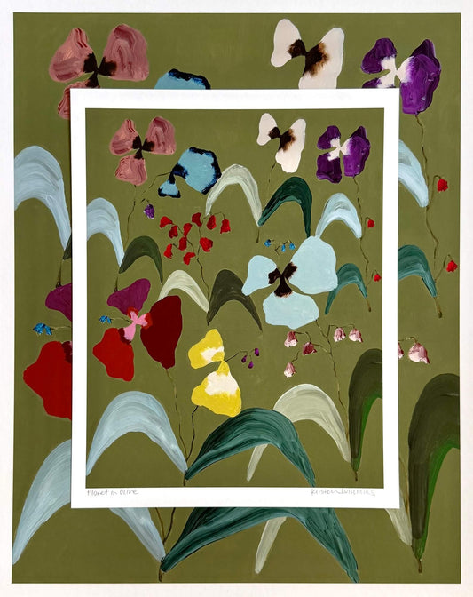 Floret in Olive - Open Edition Print