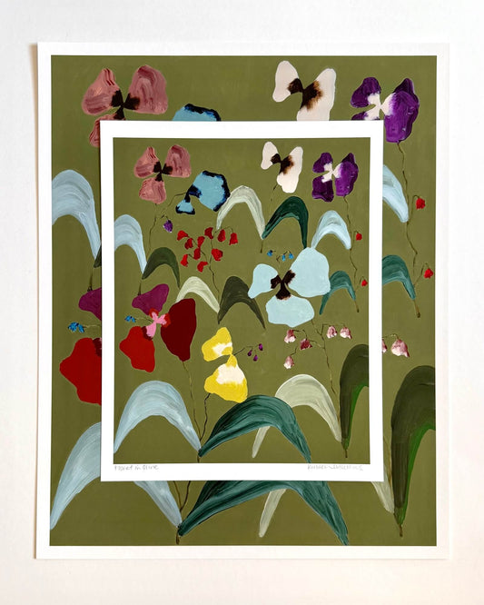 Floret in Olive - Open Edition Print