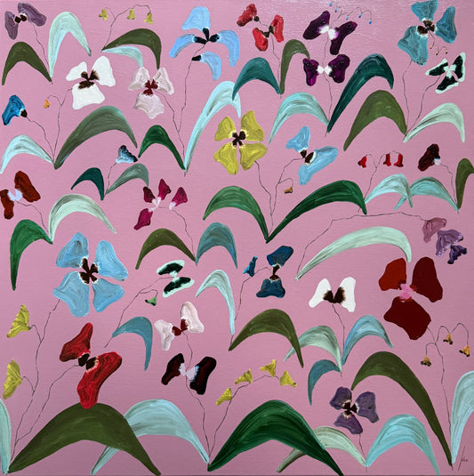 Pink Ribbon Skies  |  30x30