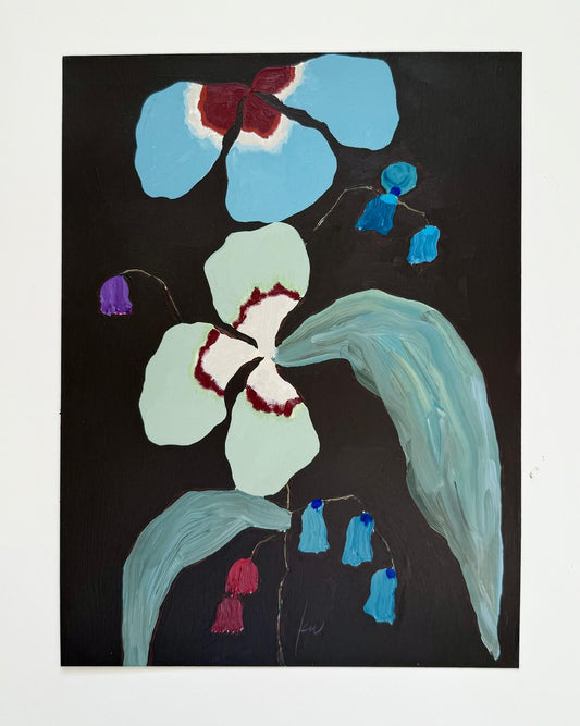 Moody Blooms  |  12x9